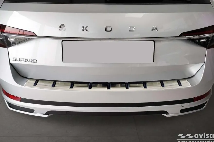 Lastskydd Hybrid Rostfri Metall Skoda Superb III Kombi/ Scout 2015-2024
