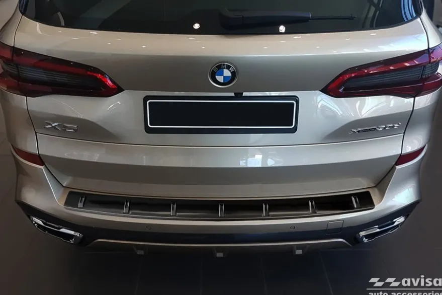 Lastskydd Hybrid Rostfri Svart metall Bmw X5 G05 M-Paket 2018->