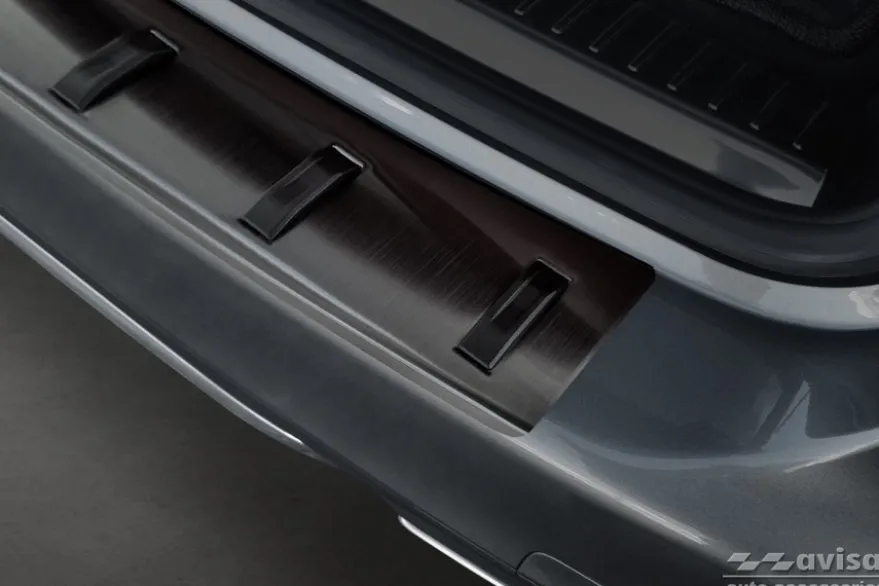 Lastskydd Hybrid Rostfri Svart metall Mercedes C-Klass S205 2014-2021