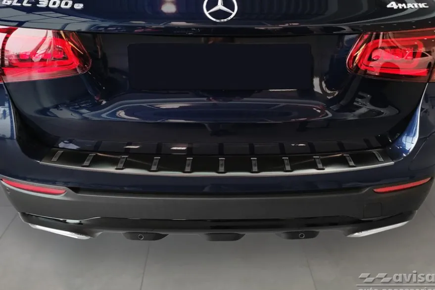 Lastskydd Hybrid Rostfri Svart metall Mercedes GLC X253 2015-2022