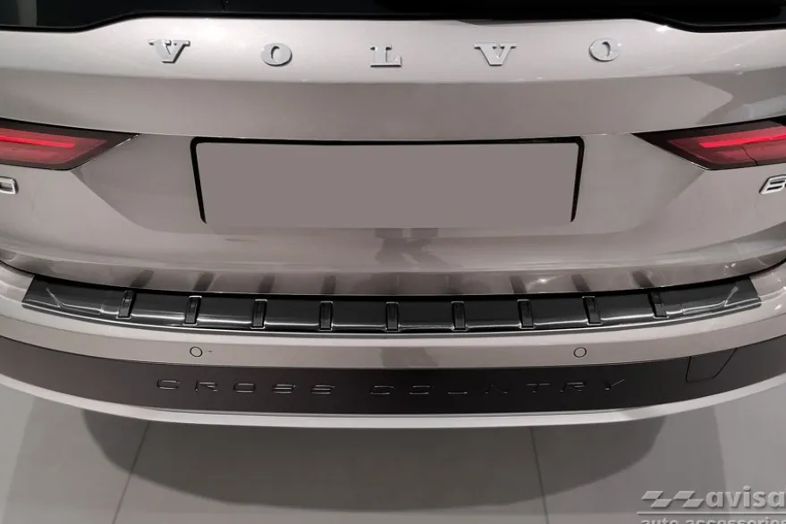 Lastskydd Hybrid Rostfri Svart metall Volvo V90 2016->