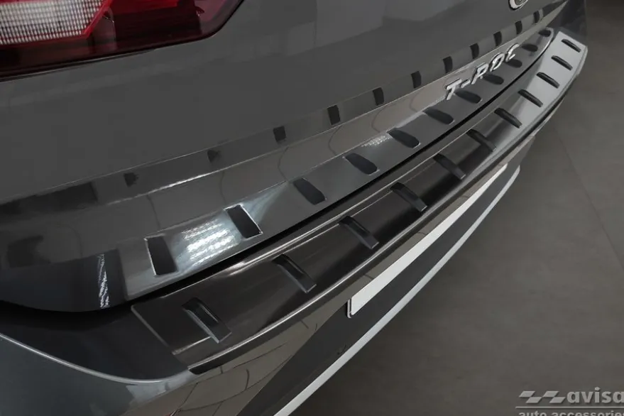 Lastskydd Hybrid Rostfri Svart metall VW T-ROC 2017->