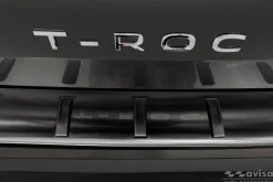 Lastskydd Hybrid Rostfri Svart metall VW T-ROC 2017-><noscript><img width=