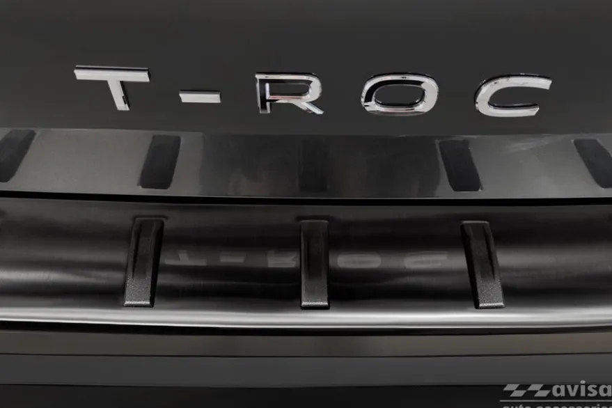 Lastskydd Hybrid Rostfri Svart metall VW T-ROC 2017->