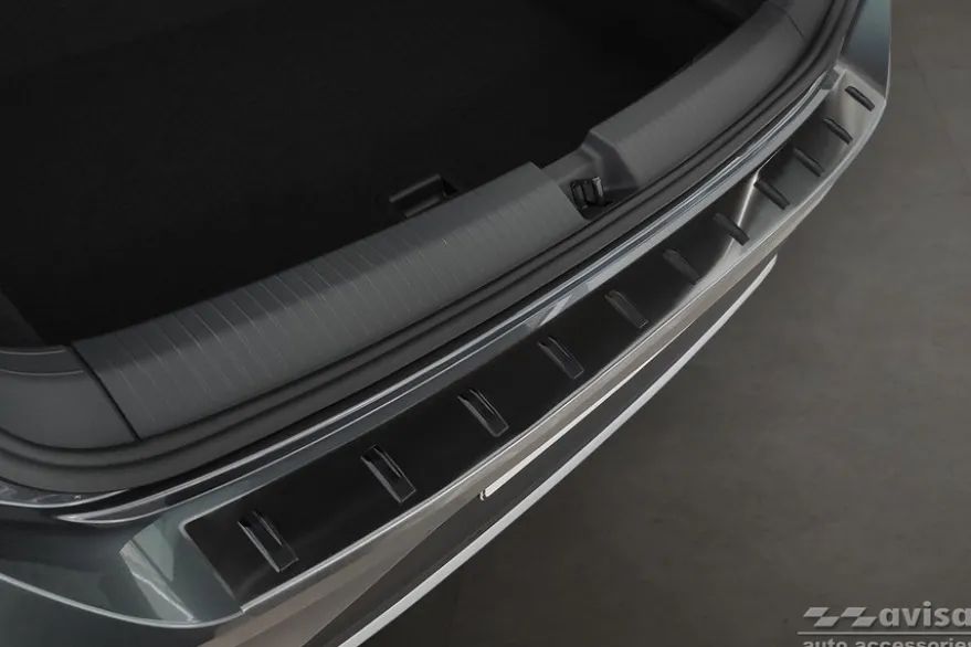 Lastskydd Hybrid Rostfri Svart metall VW T-ROC 2017->