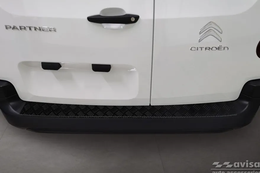 Lastskydd Mattsvart Aluminium Durkplåt till Citroen Berlingo 2008->