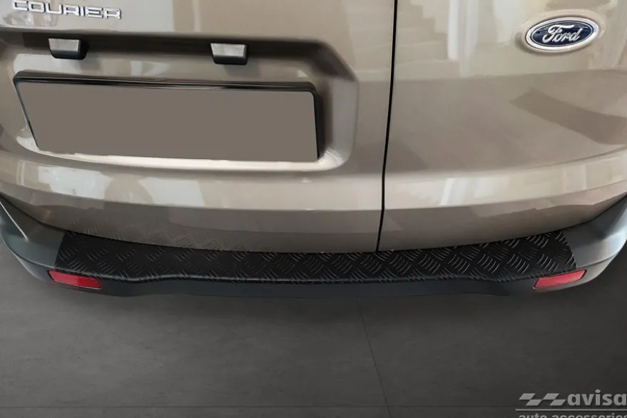 Lastskydd Mattsvart Aluminium Durkplåt till Ford Tourneo/Transit Courier II 2014-2022