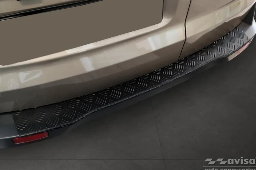 Lastskydd Mattsvart Aluminium Durkplåt till Ford Tourneo/Transit Courier II 2014-2022