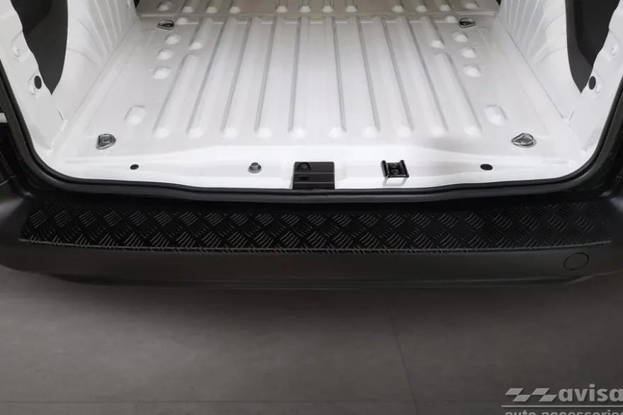 Lastskydd Mattsvart Aluminium Durkplåt till Peugeot Partner 2008->