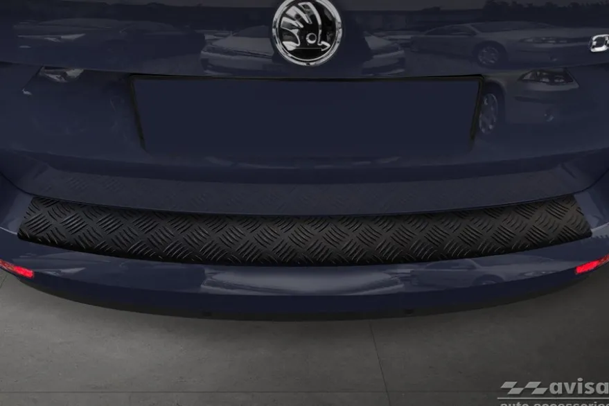 Lastskydd Mattsvart Aluminium Durkplåt till Skoda Octavia III Kombi 2016-2019