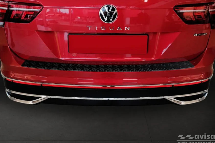 Lastskydd Mattsvart Aluminium Durkplåt till VW Tiguan II 2015-2024
