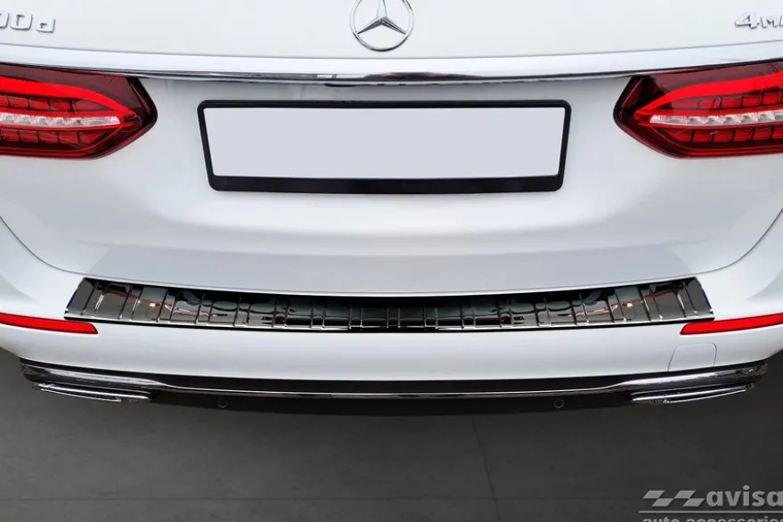 Lastskydd Rostfri Blank Svart Mercedes E-Klass S213 Kombi 2016->