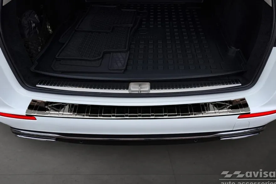Lastskydd Rostfri Blank Svart Mercedes E-Klass S213 Kombi 2016->