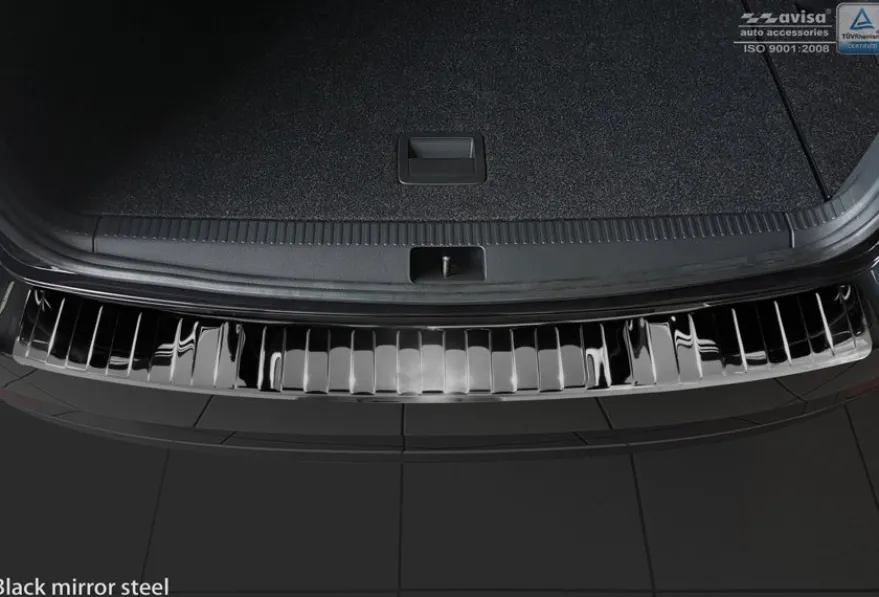 Lastskydd Rostfri Blank Svart Metall Skoda Octavia III 5E Kombi 2017-2020