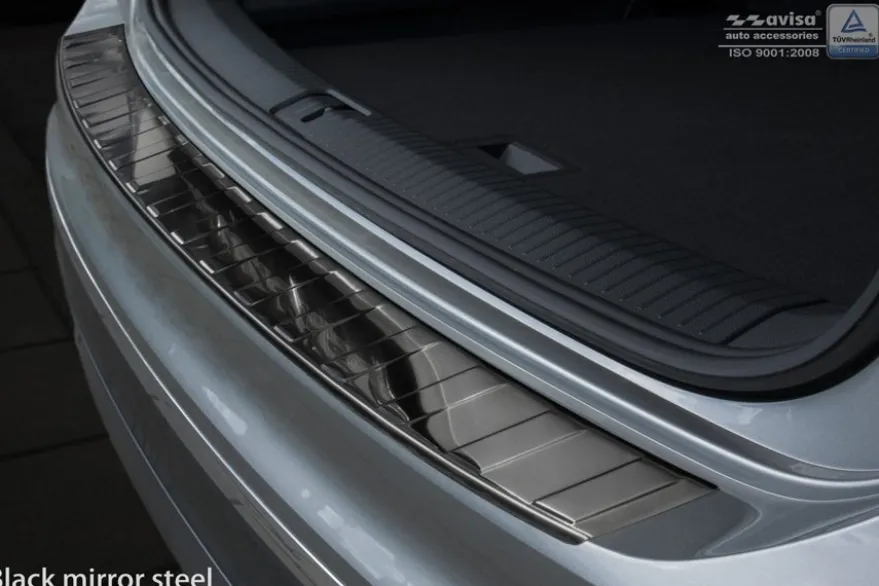 Lastskydd Rostfri Blank Svart Metall Volkswagen Tiguan II 2015-2024