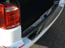 Lastskydd Rostfri Blank Svart Metall Volkswagen  Transporter T6, Caravelle 2015->