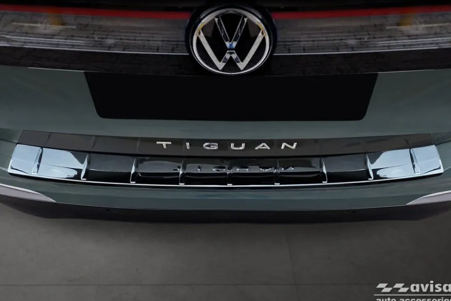 Lastskydd Rostfri Blank Svart VW Tiguan III 2024->