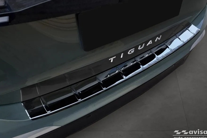 Lastskydd Rostfri Blank Svart VW Tiguan III 2024->