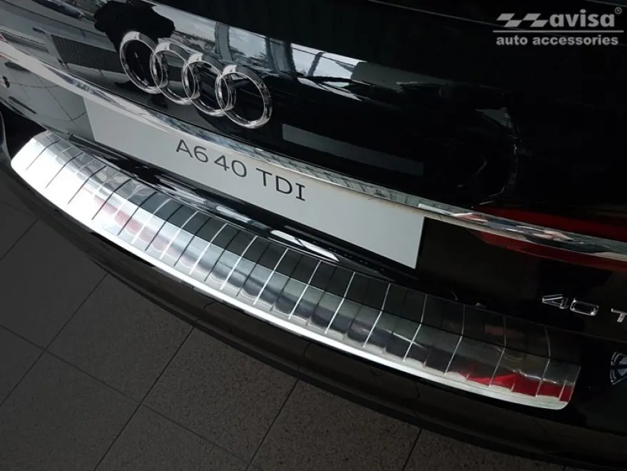 Lastskydd Rostfri Borstad Metall Audi A6 C8 V Avant 2018-2025