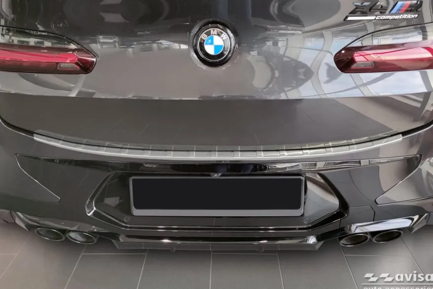 Lastskydd Rostfri Borstad metall BMW X4 II G02 M-Competition 2021->