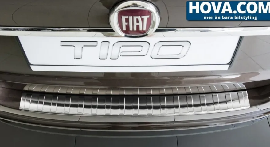 Lastskydd Rostfri Borstad Metall Fiat Tipo Sedan 2016->
