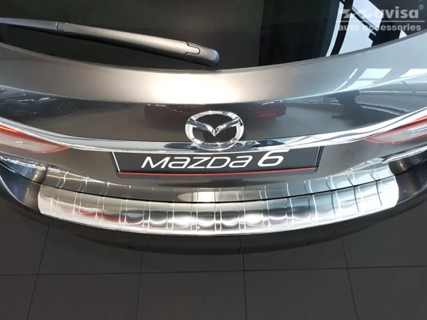 Lastskydd Rostfri Borstad Metall Mazda 6 III Combi GJ 2012->