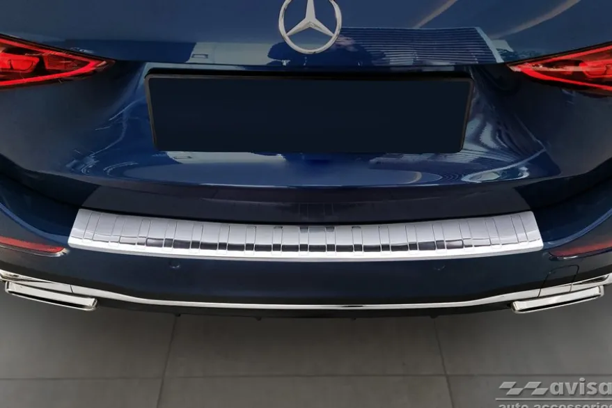 Lastskydd Rostfri Borstad Metall Mercedes C-Klass S206 Kombi AMG Paket 2021->