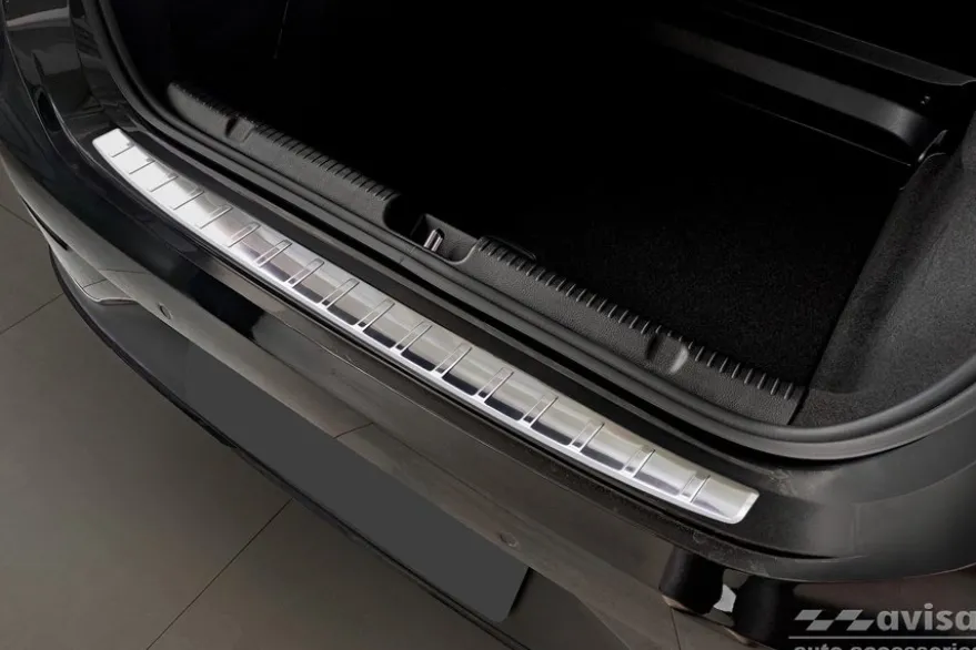 Lastskydd Rostfri Borstad Metall Mercedes EQE V295 Sedan 2022->
