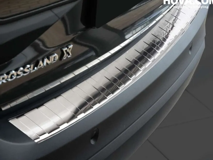 Lastskydd Rostfri Borstad Metall Opel Crossland X 2017->