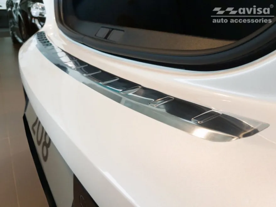 Lastskydd Rostfri Borstad Metall Peugeot 208 II Hatchback 2019->