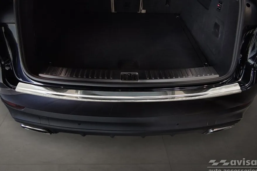 Lastskydd Rostfri Borstad Metall Porsche Cayenne III 2017-2023