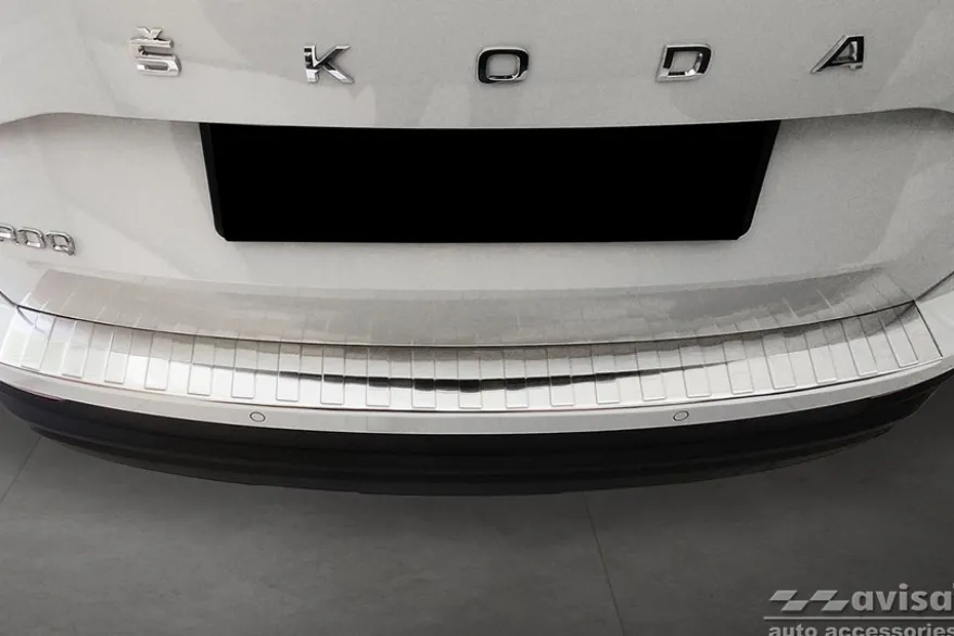 Lastskydd Rostfri Borstad Metall Skoda Karoq Facelift 2022->