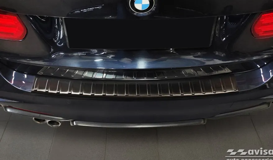 Lastskydd Rostfri Borstad Metall Svart Bmw 3-Serie F31 2012-2019