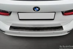 Lastskydd Rostfri Borstad Metall Svart Bmw 3-Serie G21 2018-2022
