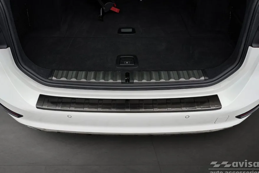 Lastskydd Rostfri Borstad Metall Svart Bmw 3-Serie G21 2018-2022