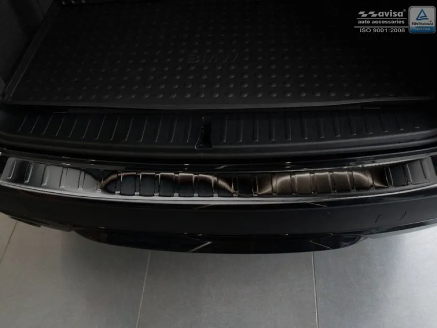 Lastskydd Rostfri Borstad Metall Svart BMW X3 F25 2010-2014