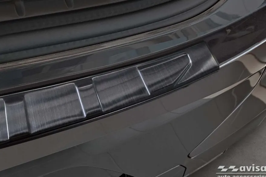 Lastskydd Rostfri Borstad Metall Svart BMW X4 G02 M Competition Facelift 2021->
