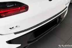 Lastskydd Rostfri Borstad Metall Svart Bmw X4 II G02 M-Paket 2021->