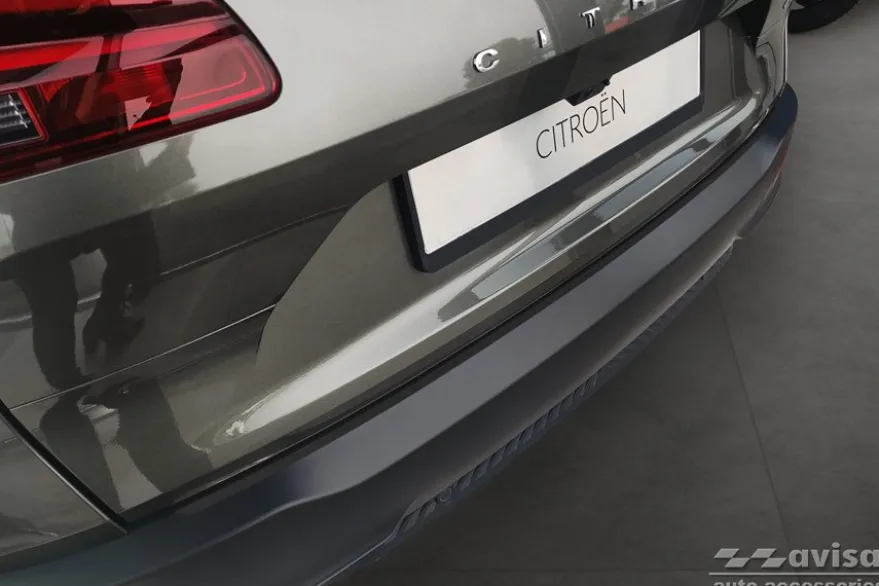 Lastskydd Rostfri Borstad Metall Svart Citroen C5 X 2021->