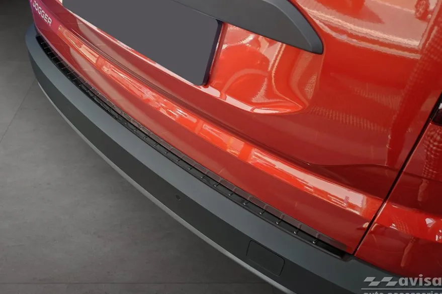 Lastskydd Rostfri Borstad Metall Svart Dacia Jogger 2021->