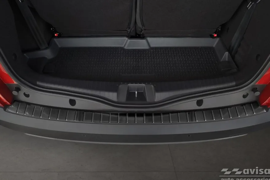 Lastskydd Rostfri Borstad Metall Svart Dacia Jogger 2021->