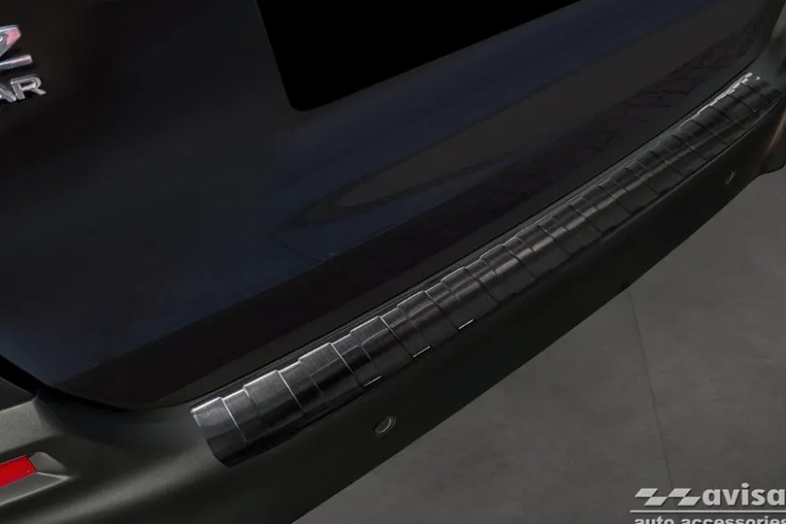 Lastskydd Rostfri Borstad Metall Svart Honda Jazz Crosstar Hybrid 2020->