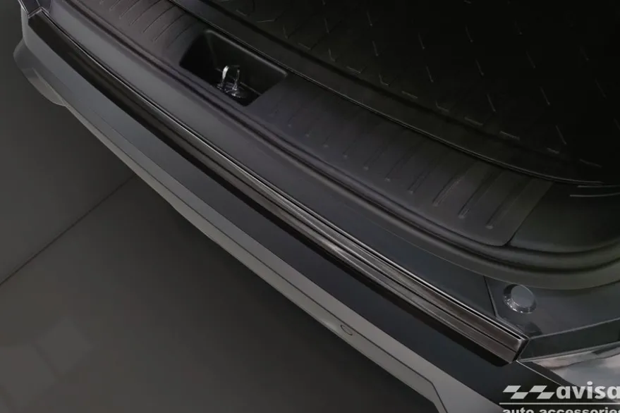 Lastskydd Rostfri Borstad Metall Svart Hyundai Kona II 2023->