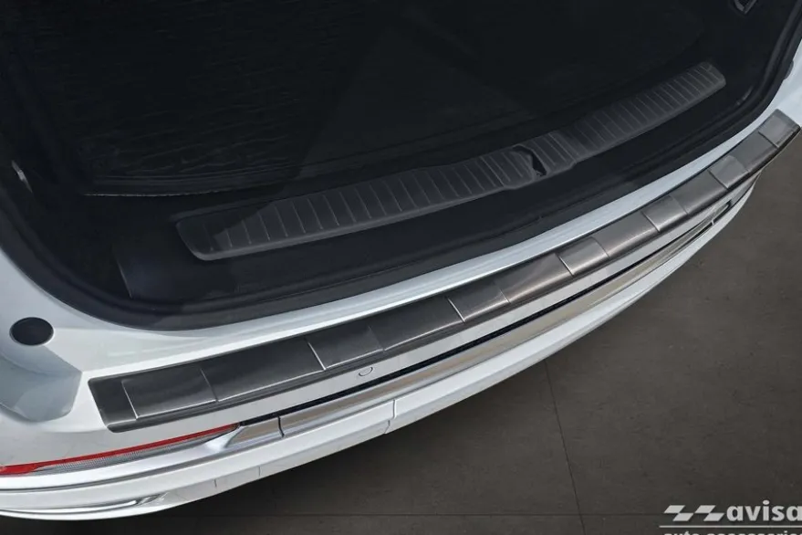 Lastskydd Rostfri Borstad Metall Svart Jeep Grand Cherokee V 2022->