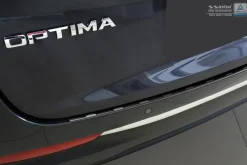 Lastskydd Rostfri Borstad Metall Svart Kia Optima Sportwagon IV 2016->
