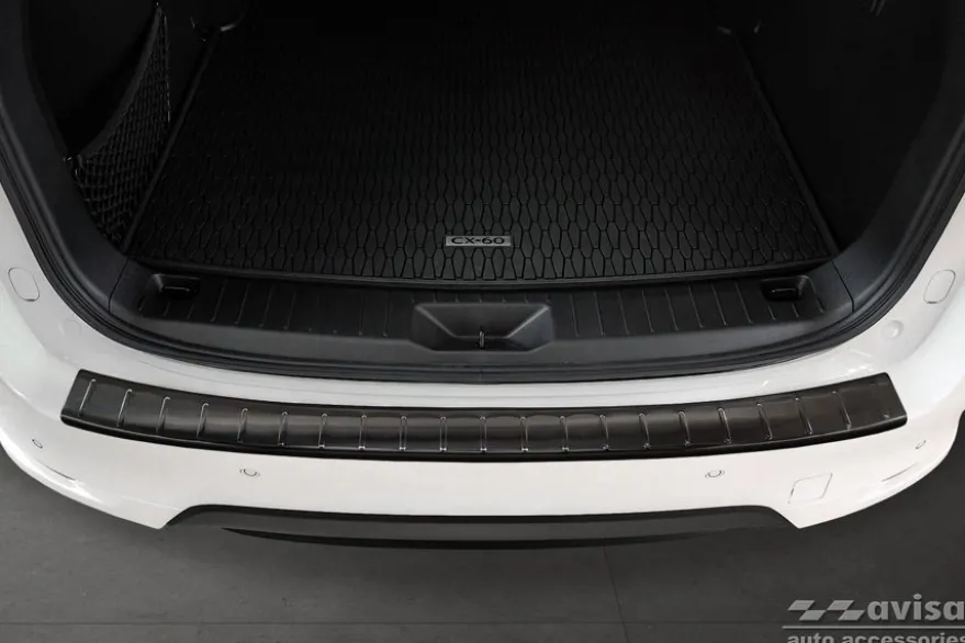Lastskydd Rostfri Borstad Metall Svart Mazda CX-60 2022->