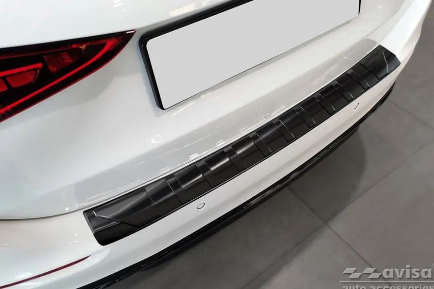 Lastskydd Rostfri Borstad Metall Svart Mercedes C-Klass S206 Kombi 2021->