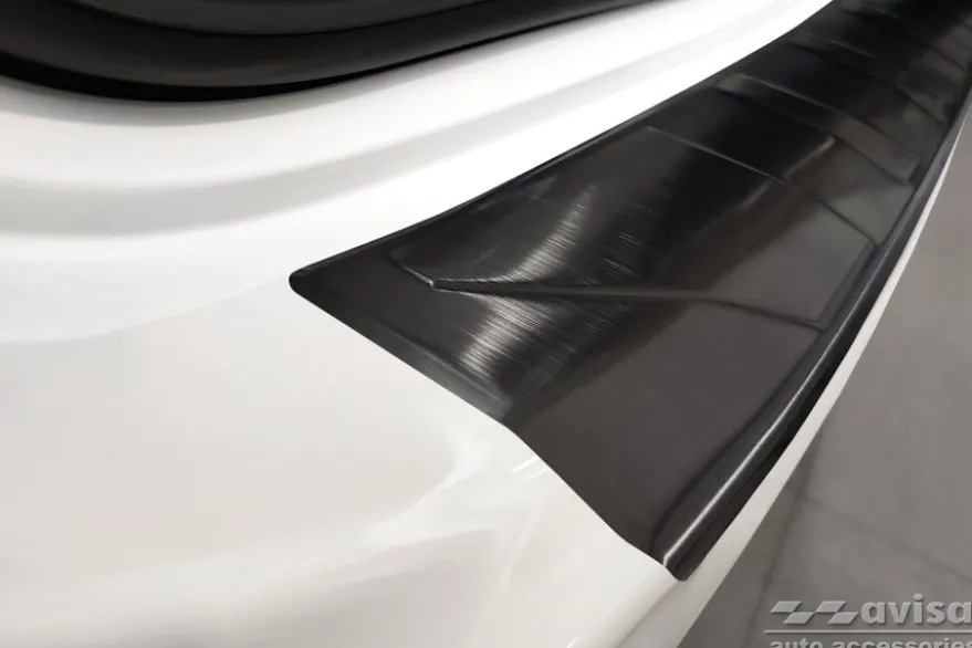 Lastskydd Rostfri Borstad Metall Svart Mercedes C-Klass S206 Kombi 2021->