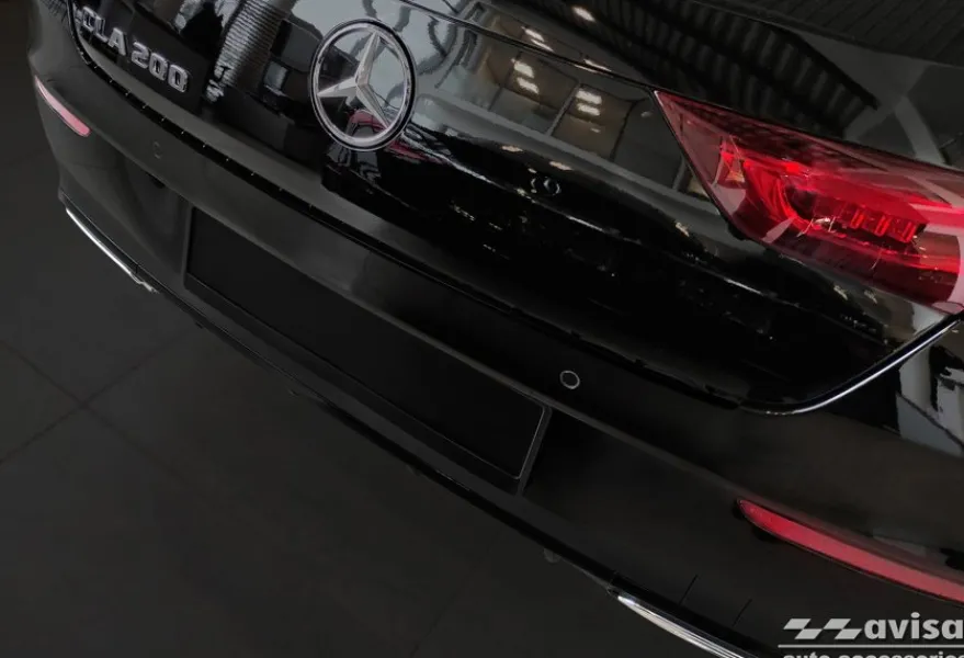 Lastskydd Rostfri Borstad Metall Svart Mercedes CLA II Shooting Brake X118 2019-2025