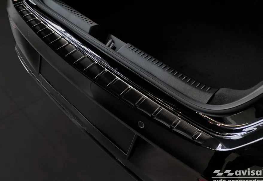 Lastskydd Rostfri Borstad Metall Svart Mercedes CLA II Shooting Brake X118 2019-2025
